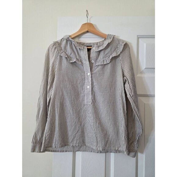 A.P.C Rue Madame Paris Longsleeve Blouse S - Picture 1 of 11
